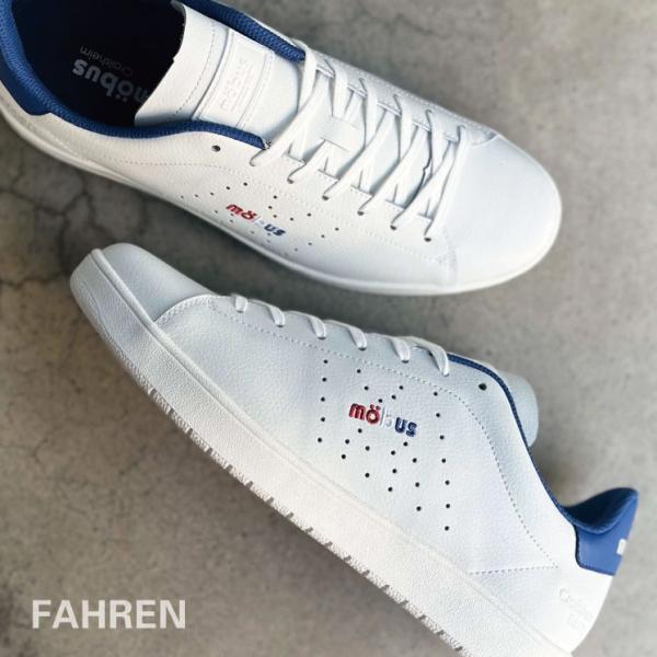 スニーカー モーブス レザー ウォーキング シューズ メンズ カジュアル ファーレン FAHREN ...