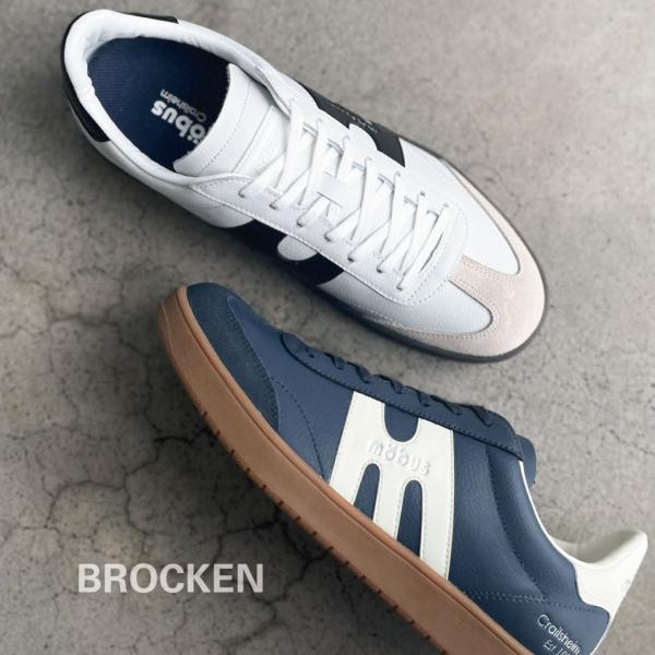 スニーカー モーブス レザー ウォーキング シューズ メンズ カジュアル BROCKEN ブロッケン...