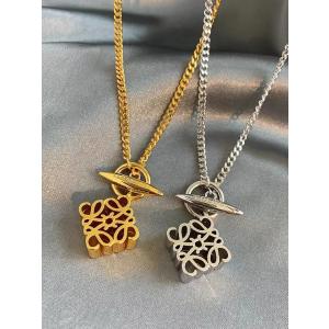 LOEWE（ロエベ） アナグラム キューブ チェーン ネックレス ゴールド