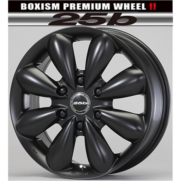 【ボクシースタイル】ボクシズム 25b 18ｘ7.0 ＋38 6H/139.7 ユーロブラック ｘ４...
