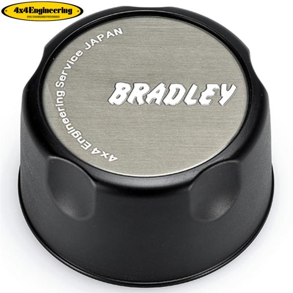 【4x4エンジニアリング】ブラッドレーV センターキャップ 艶消しブラック 高さ43mm 4個セット...