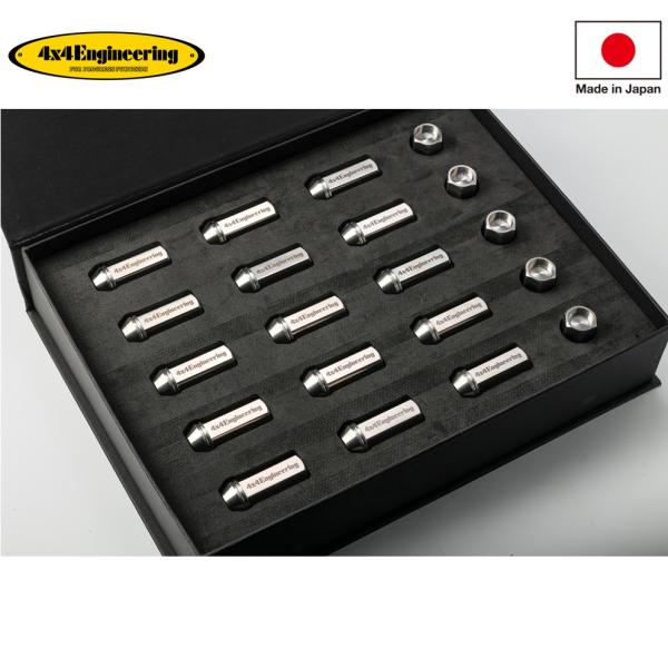 【4x4エンジニアリング】チタニウムラグナット 19HEX M14ＸP1.5 長さ50mm 60度テ...
