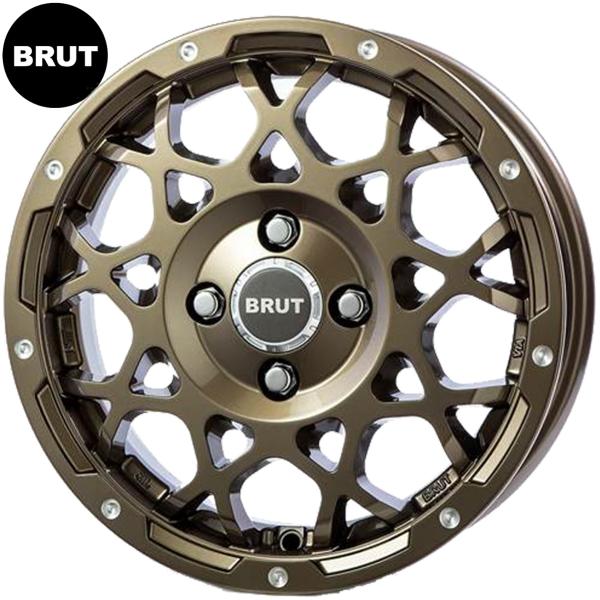 BRUT【ブルート】BR-55 14ｘ5.0 +42 4H/114.3 シャンパンゴールド（CPG）...