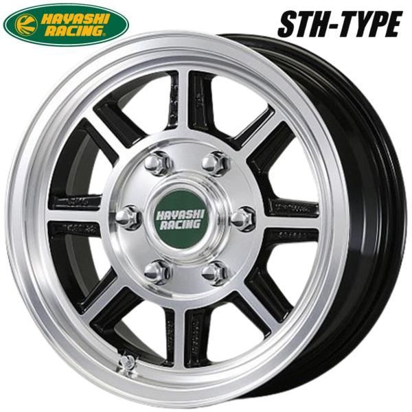 HAYASHI RACING【ハヤシレーシング】STH 15ｘ6.0 ＋32 6H/139.7 ブラ...