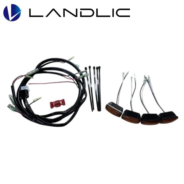 LAND-IPF-002 LANDLIC（ランドリック） IPF製 LEDマーカー（スモーク） 4灯...