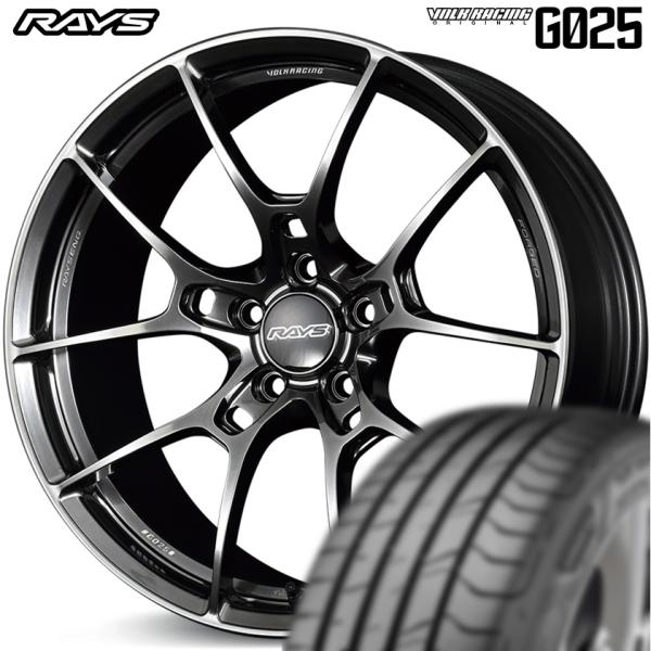 ★数量限定★ レイズ ボルクレーシング G025 19ｘ8.0 +45 5/120 シャイニングブラ...