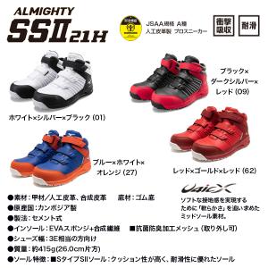 ミズノ 安全靴 ハイカット オールマイティSS...の詳細画像2