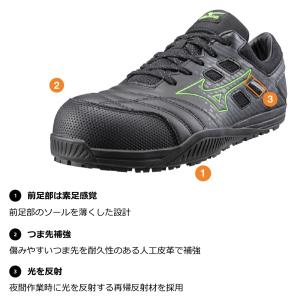 ミズノ 安全靴 オールマイティ TDII22L...の詳細画像3