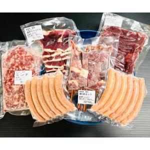 猪肉詰め合わせ 家飲みおつまみセット（天然猪肉スライス・ウインナー・串の1.5kg詰合せ）長崎県産天然イノシシ肉