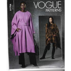 【Vogue Patterns】Vogue Patterns V1754 Misses' Cape レディース ケープ 型紙セット パターン サイズ｜mochii0055