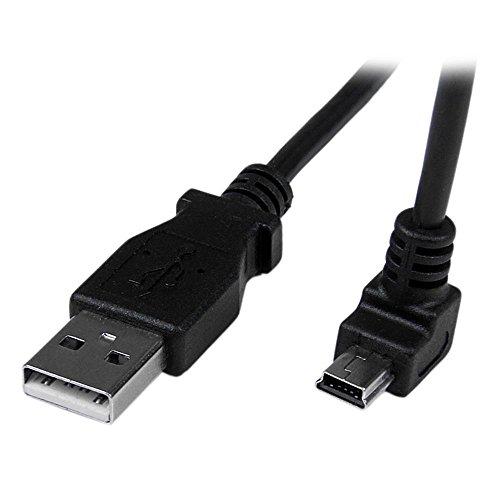 StarTech.com USBケーブル/2m/Type-A - Mini B (L型下向き)/オス...