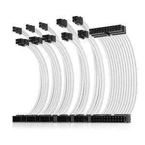 AsiaHorse 電源延長ケーブルワイヤーキット1x24-PIN/2x8-PIN (4+4) M/B,3x8-PIN (6+2) PCI-E 30c｜mochii0055