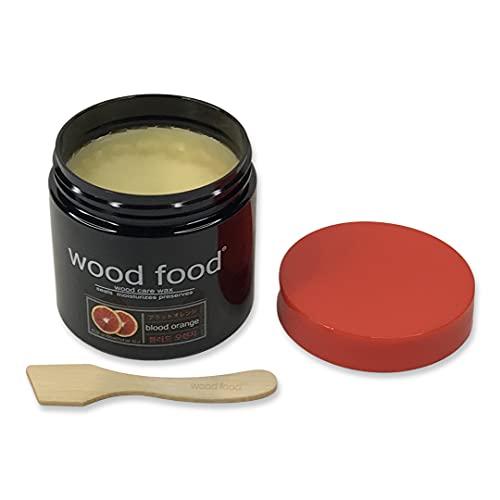 “Wood Food” 天然艶出し蜜蝋ワックス (ブラッドオレンジ, 180ML)