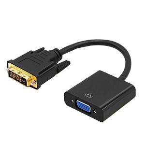 DVI to VGA 変換アダプタ DVIオス to VGAメス変換 DVIデジタル信号変換 1080p対応 24+1 DVI-D 変換 金メッキコネ｜mochii0055