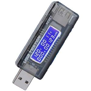 Homefunny USB電流電圧テスター チェッカー 4-20V/0-3A 急速充電QC2.0｜mochii0055