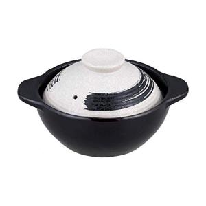 武田コーポレーション  土鍋 ふきこぼれにくい 一人用土鍋 刷毛目