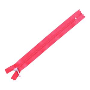 Y.K.K ポーチ用カラフルファスナー 5本入り 20cm レッド×パープル 3CF20-CO7