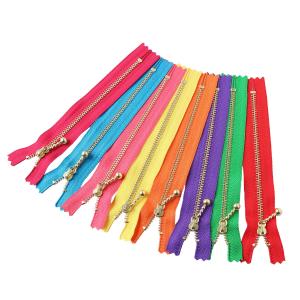 Y.K.K 玉付ファスナー G 8色セット 14cm MIX 3G14-8MIX