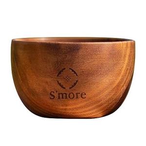 S'more(スモア) Jenga Bowl 木製 食器 サラダボウル ソウシジュ キャンプ アウトドア 皿 ベージュ｜mochii0055