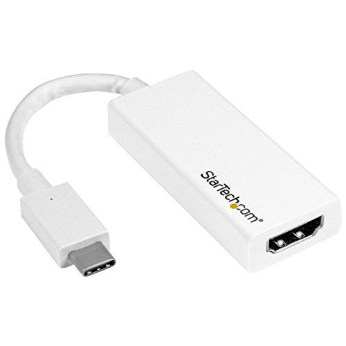 StarTech.com USB-C - HDMI変換アダプタ(ホワイト) CDP2HDW 4k 3...