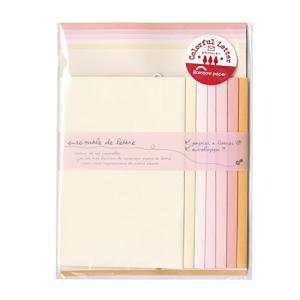 カクケイ レターセット カラフルレターセット ピンク 2セット NL-511S