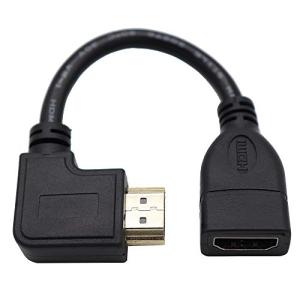 ViViSun HDMI 延長ケーブル ハイスピード オス-メス 金メッキ端子 ９０°Ｌ型 HDMIタイプA オス- HDMIタイプA メス (右Ｌ｜mochii0055
