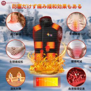 電熱ベスト 加熱ベスト 日本製繊維ヒーター 発...の詳細画像4