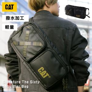 cat キャタピラー ボディバッグ ワンショルダーバッグ メンズ レディース ブラック SignatureThe Sixty 正規取扱店 アウトドア 旅行 超軽量 cat84165｜mochizukistore