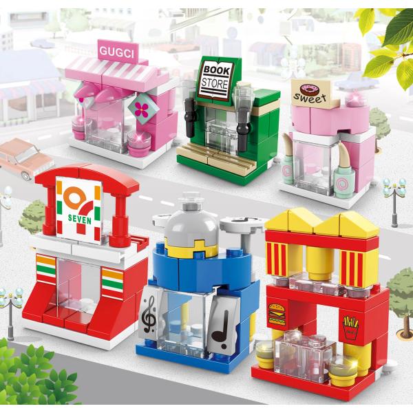 8612-4 お店屋さん メインストリート  レゴ ブロック 互換 キット LEGO　互換品 シティ...