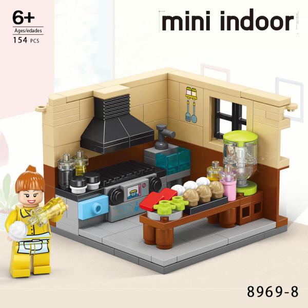 8969-8 シェフ キッチン 料理屋 キット レゴ ブロック 互換 LEGO　互換品 シティ 知育...