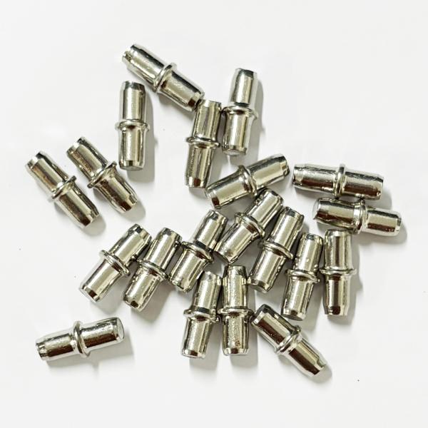 棚ダボ 5mm 棚受け金具 差し込みタイプダボ 棚 ピン だぼ カラーボックス 家具 金属製 棚 ダ...