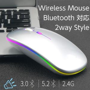 マウス ワイヤレス bluetooth 静音 薄型 無線マウス シルバー パソコン iphone ipad android 対応 レインボー 送料無料 クリックポスト