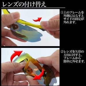 steez サングラス スポーツ メガネ 度入...の詳細画像4