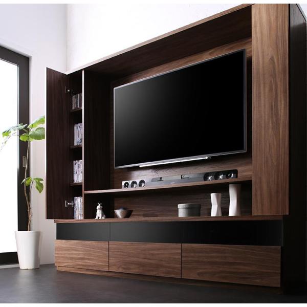 目線に合わせてテレビ高さ位置を調節できるテレビボード　壁掛けOK　転倒防止効果　収納力大　リビングす...