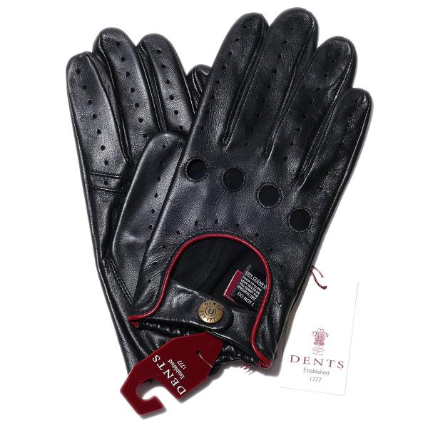 デンツ 送料無料 DENTS ドライビング グローブ 5-1011 Black/Berry メンズ ...