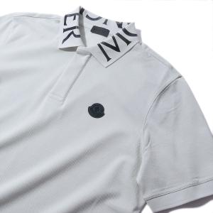 MONCLER モンクレール ポロシャツ 半袖 メンズ 鹿の子 MONCLER モンクレール 鹿の子 ポロシャツ 8A00019 999ブラック
