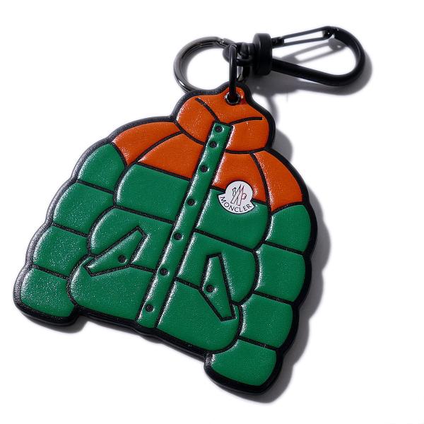 モンクレール イタリア製 キーホルダー KEY RING 6F00002 F32オレンジ/グリーン ...