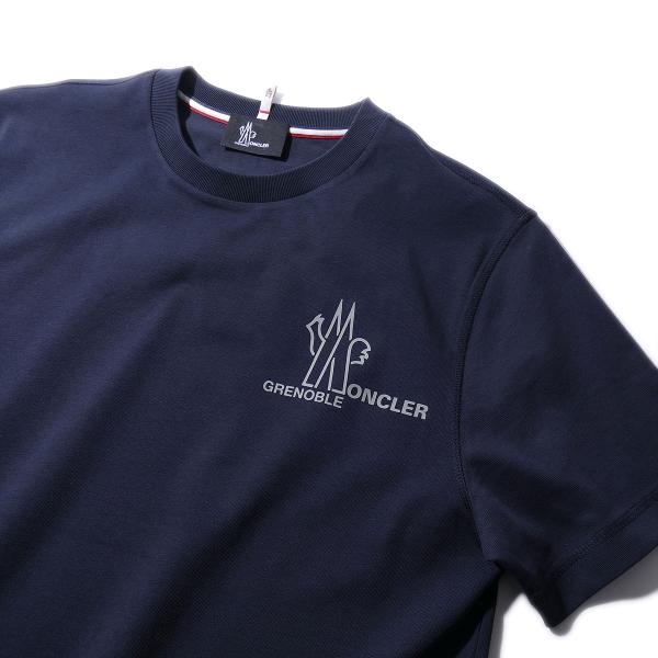 2024SS NEWモンクレールグルノーブル Tシャツ 8C00002 773ネイビー MONCLE...