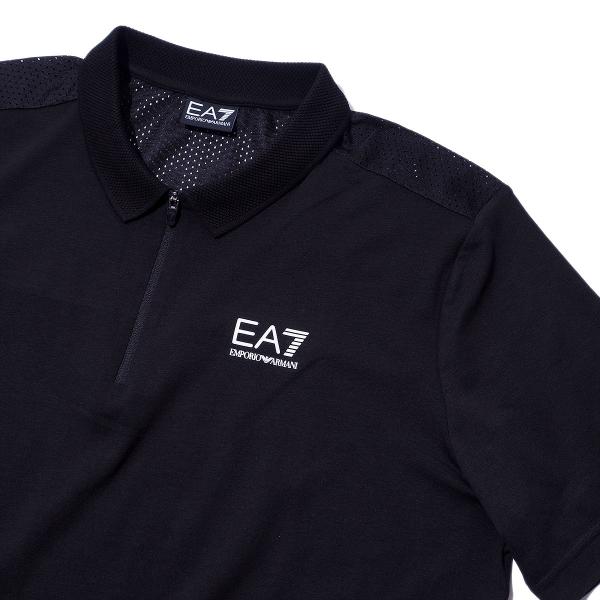 EA7 ジップアップ ポロシャツ 7M000125 NATURAL VENTUS7 エンポリオ アル...