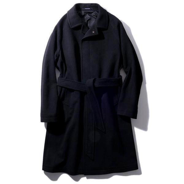 タリアトーレ  カシミヤ混 コート SALOMON 350001U [ブラック] ベルテッド バルカ...