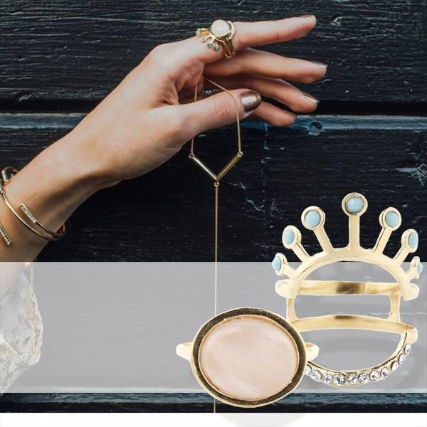 リング/指輪 レディース THE2BANDITS ザトゥーバンディッツ ブルームリングセット(ゴール...