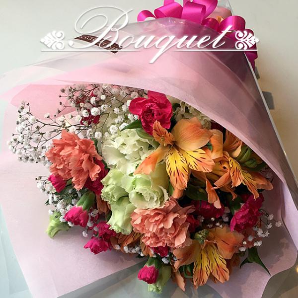 お花のブーケ 花束 45束 フラワーギフト フラワーアレンジメント プレゼント お祝い 誕生日 記念...