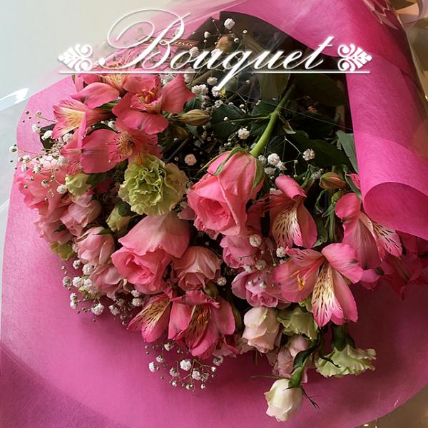 お花のブーケ 花束 55束 フラワーギフト フラワーアレンジメント プレゼント お祝い 誕生日 記念...