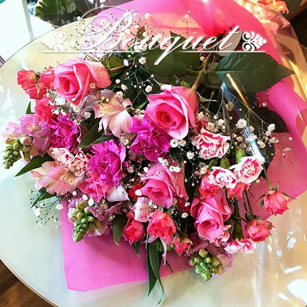 お花のブーケ 花束 80束 フラワーギフト フラワーアレンジメント プレゼント お祝い 誕生日 記念...