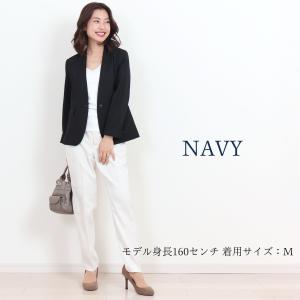 ジャケット レディース ノーカラー 50代 4...の詳細画像5