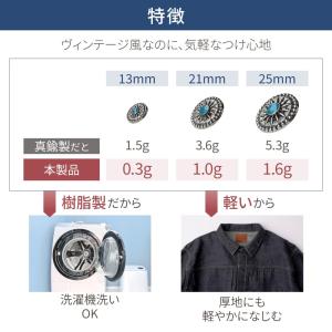 コンチョボタン 飾りボタン 手芸 2個〜4個 ...の詳細画像2
