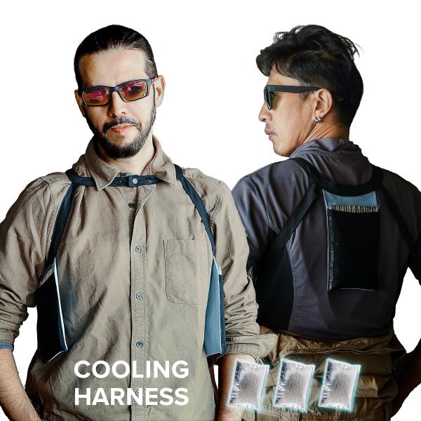 アイスベスト 熱中症対策 暑さ対策 グッズ 冷却ベスト黒 ハーネスタイプ 保冷剤3個付き おすすめ ...