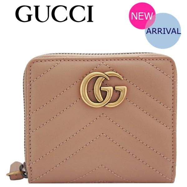 グッチ GUCCI 財布 新作 レディース 二つ折り財布 ラウンドファスナー 新品 ベージュ 826...
