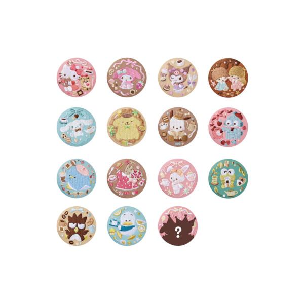 サンリオキャラクターズ 刺繍缶バッジビスケット パート３ 全１５種(シークレット入り)  バンダイ ...