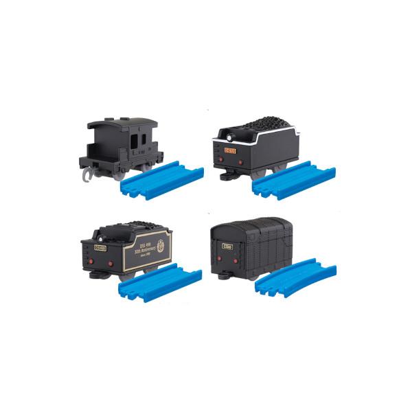 カプセルプラレール くろがねの勇姿編 より 車掌車1種+テンダー車3種 計4種 タカラトミーアーツ ...